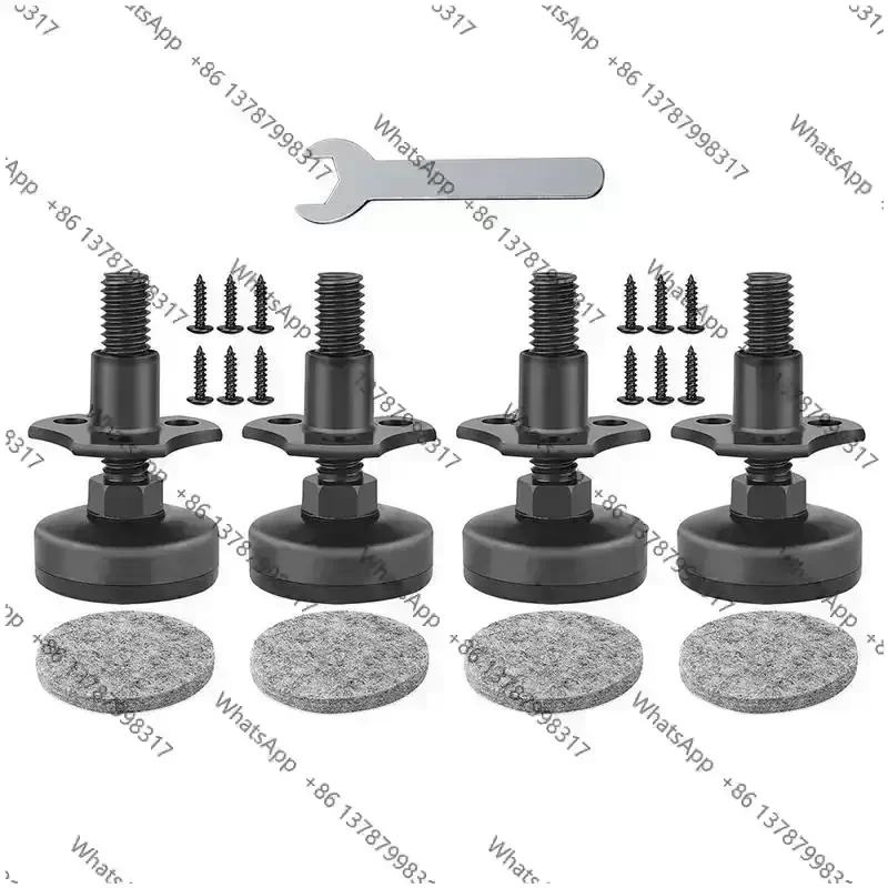 4PCS Adjustable Leveling Feet Heavy Duty Steel Protective Furniture Legs Feet Triangle Sofa Leg Furniture Multi Specification