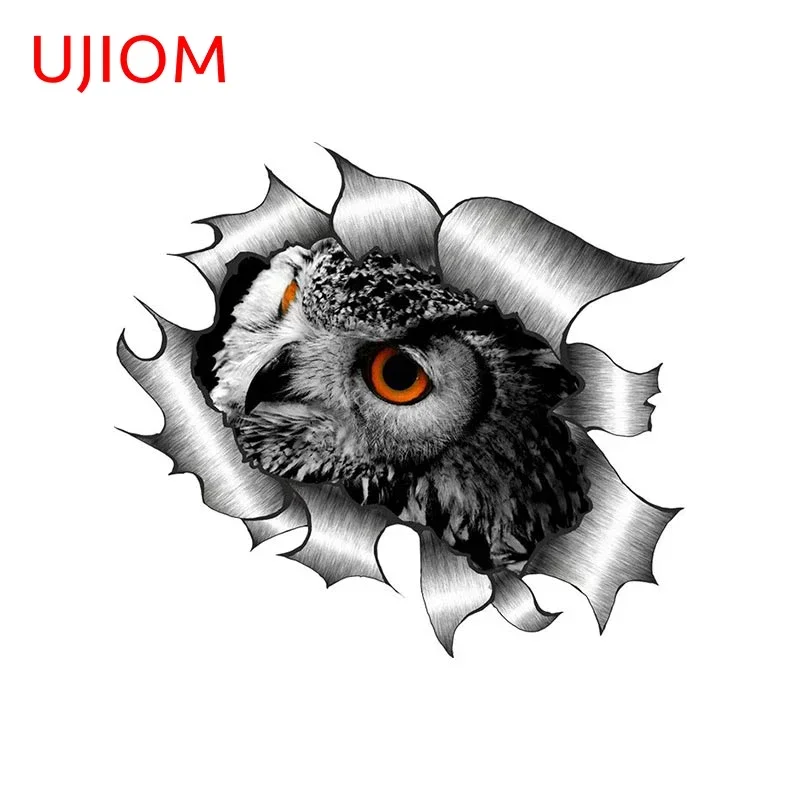 UJIOM Funny Cat Crack Animals Wall Sticker Sunscreen Decals Bedroom Decoration Bathroom Accessories Closestool Lid Decor