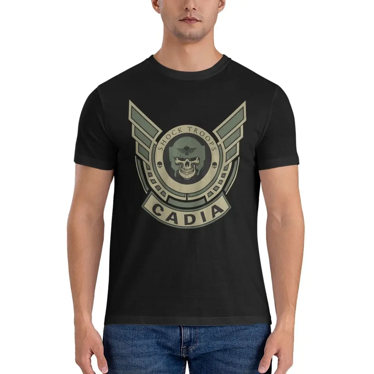 Novelty CADIA - LIMITED EDITION93 T-Shirt Men O Neck Cotton T Shirt W-Warhammer 40k Short Sleeve Tees Gift Idea Clothing