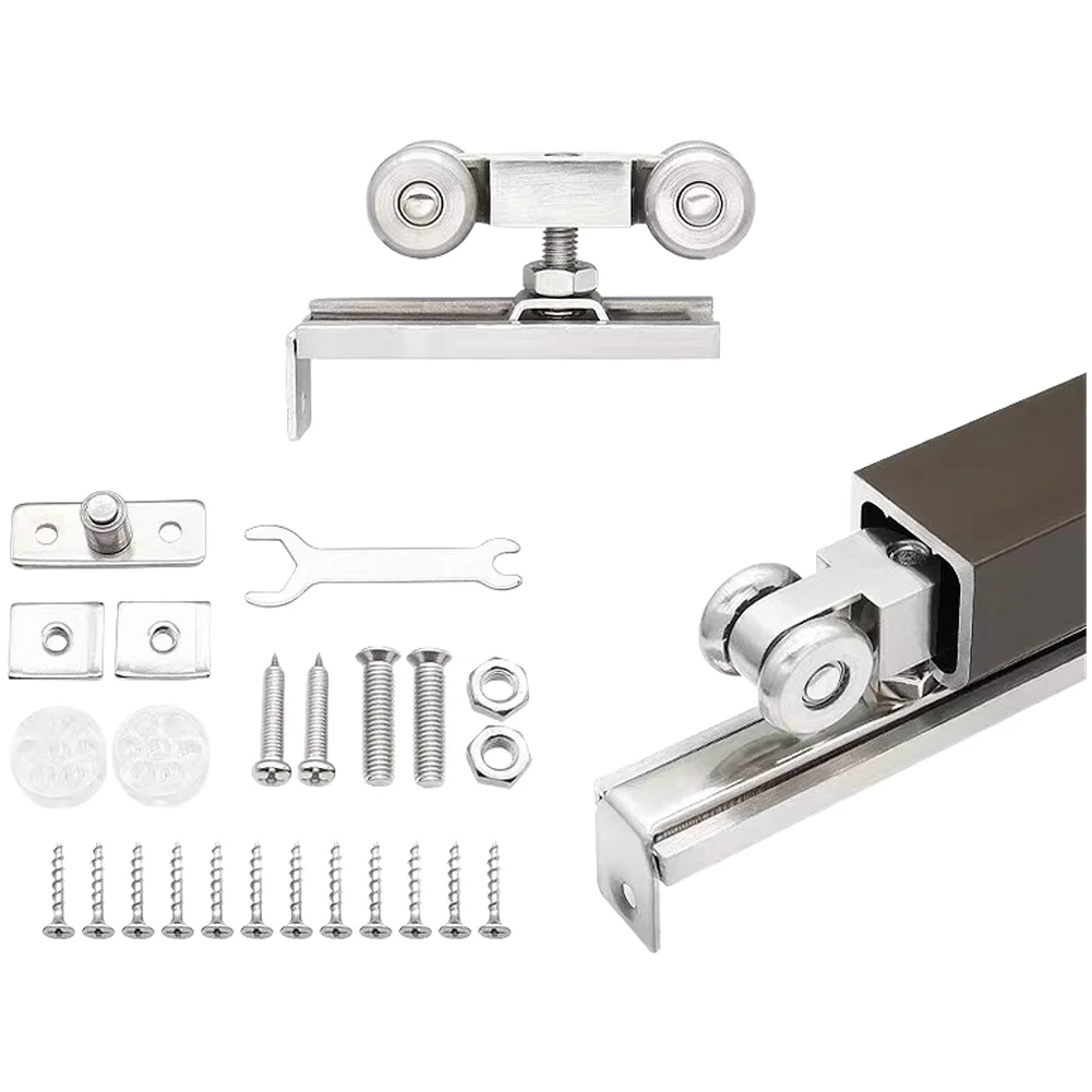 Sliding Door Rollers Zinc Alloy Material with Silent Bearing System for Stable Quiet Movement 19mm 151mm 189mm