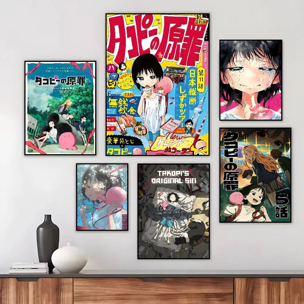 Hot Anime T-Takopis Original SinS Poster Art HD Canvas Advanced Aesthetic Printing Paper Wall Art for Living Room Home Decor
