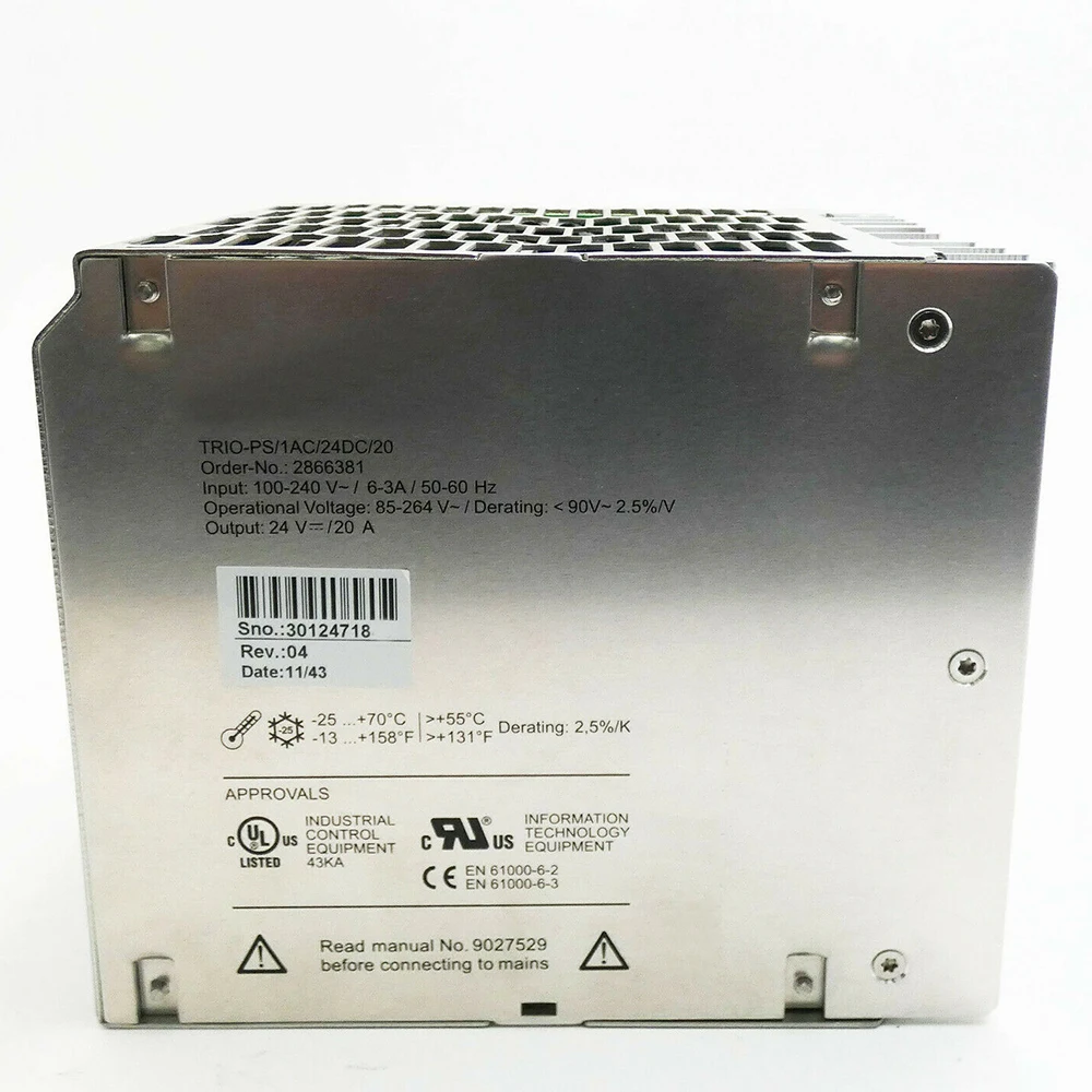 New 2866381 TRIO-PS/1AC/24DC/20-2866381 TRIO POWER For Phoenix Switching Power Supply Fast Ship Work Fine High Quality