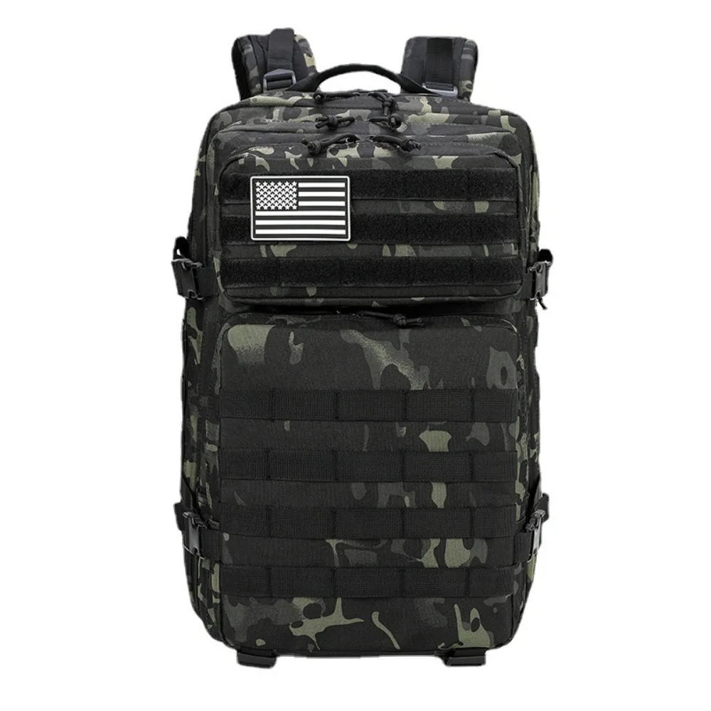 45L 3P Tactical Backpack Large Capacity MOLLE Outdoor Camping Hiking Backpack Multifunctional Sports Assault Rucksack