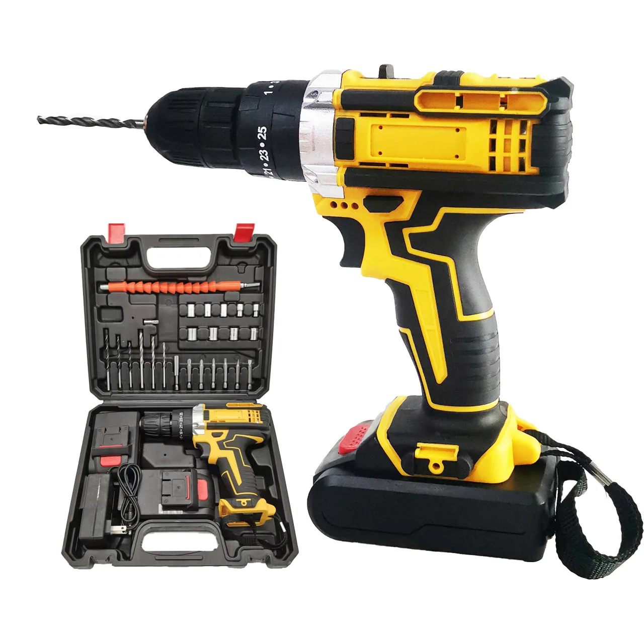 

# Hot Sales For DW 21V Portable Battery Wireless Tools Kit Cordless Lithium Screw Driver Power Screwdriver Drill Set