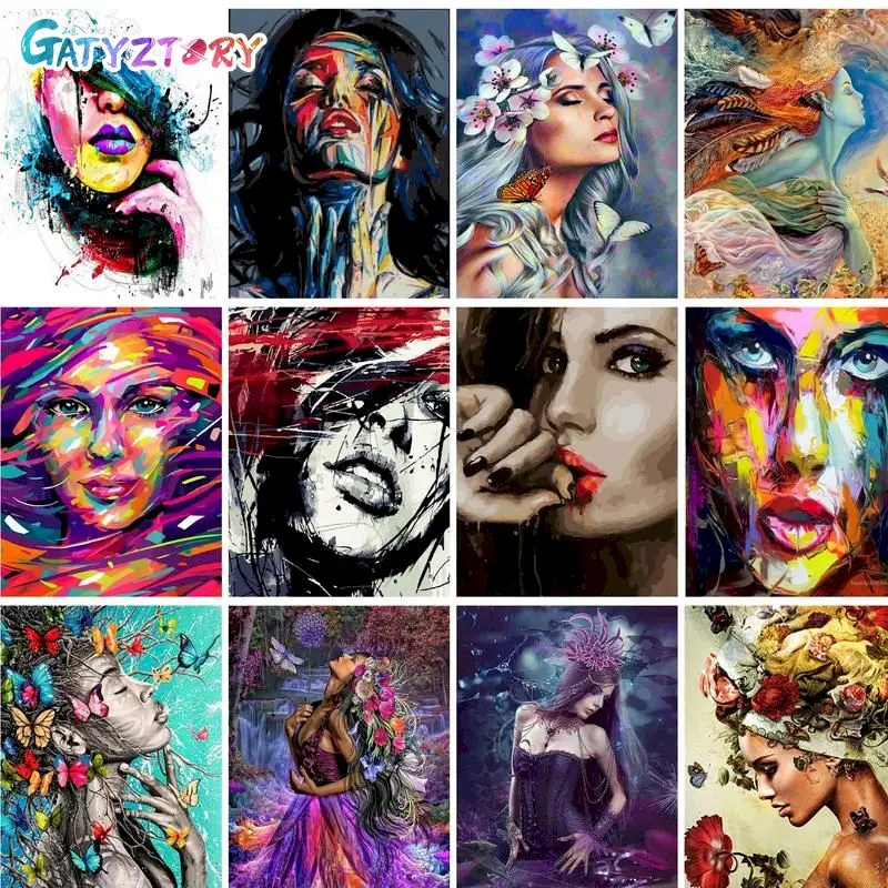 

DIY Paint By Numbers For Adults Figure Oil Painting By Numbers For Adults Women Modern Home Wall Decor Diy Gift
