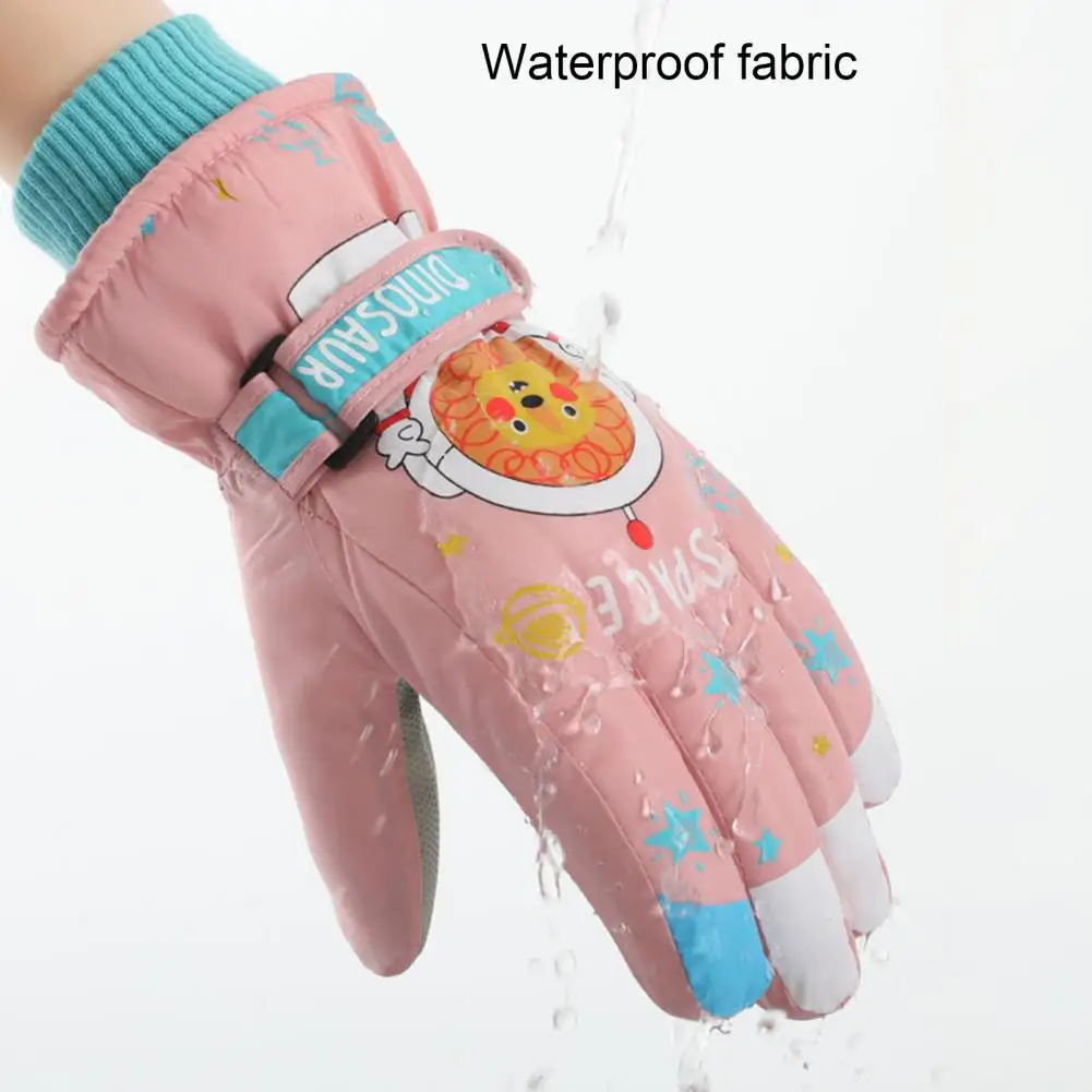 Winter Gloves for Skiing Warm Waterproof Winter Kids Snow Gloves with Soft Plush Lining Ideal for Toddlers Youth Skiing