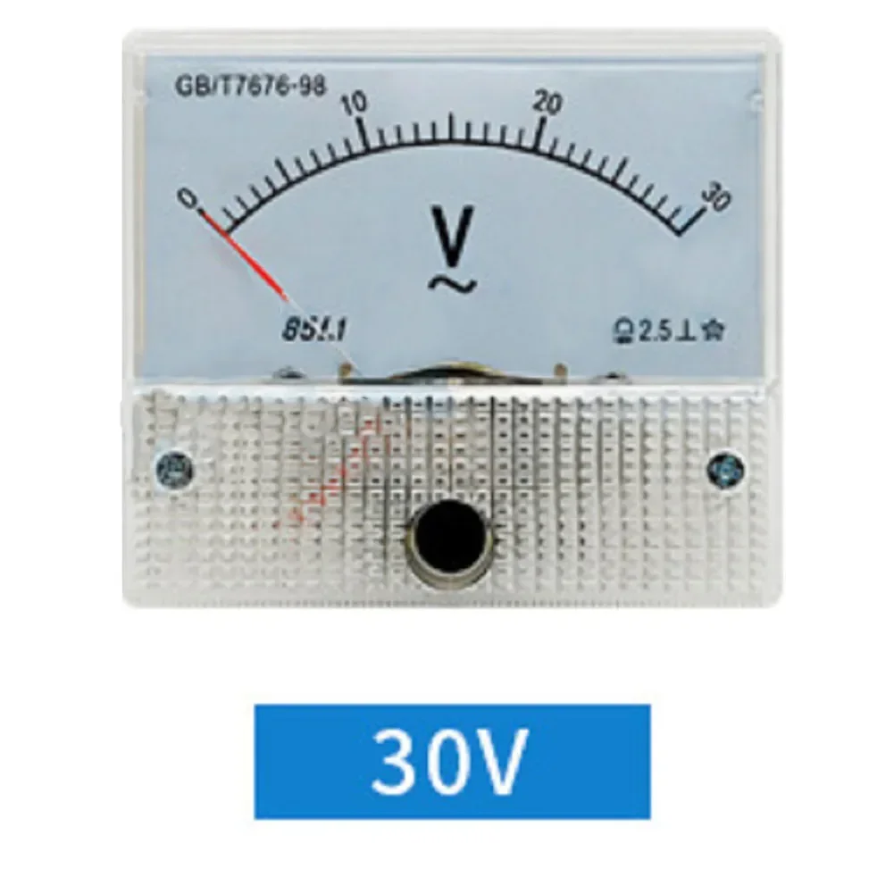 1pcs 85L1-V Pointer AC Voltmeter Analoge Voltmeter Pointer Panel Meter Voltage Meter 50/60Hz AC Voltmeter 5 V-600 V