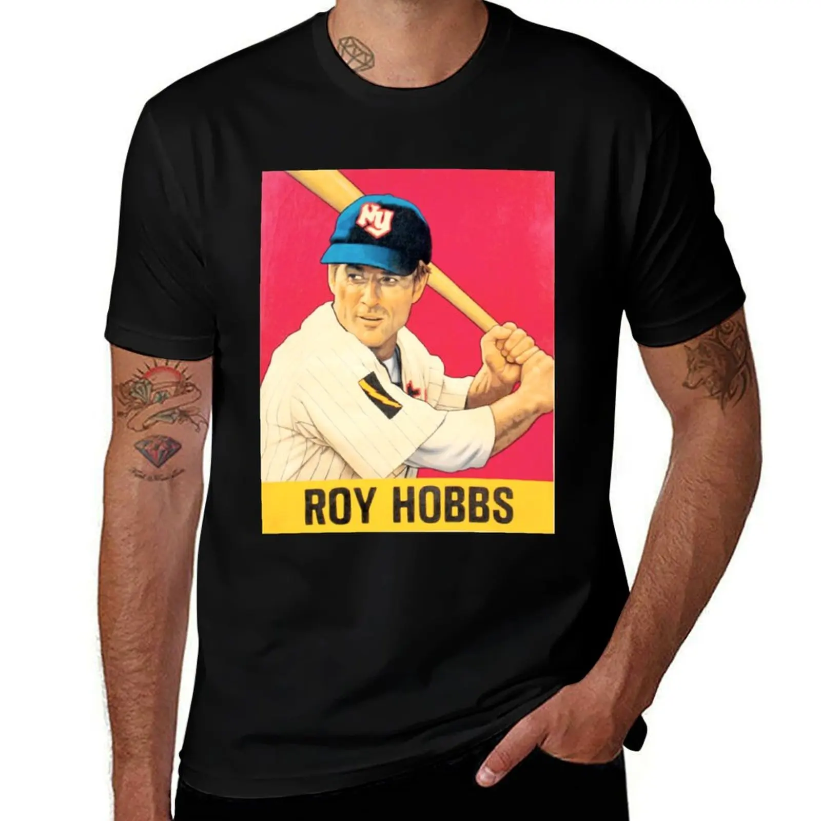 

Футболка Roy Hobbs ROY HOBBS, футболки для мужчин, забавная мужская футболка с рисунком, футболка из 100% хлопка