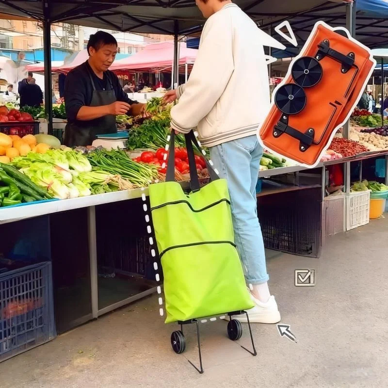 portable-folding-shopping-cart-lightweight-travel-camping-utility-wagon-hand-pull-small-cart-home-use-goods-delivery