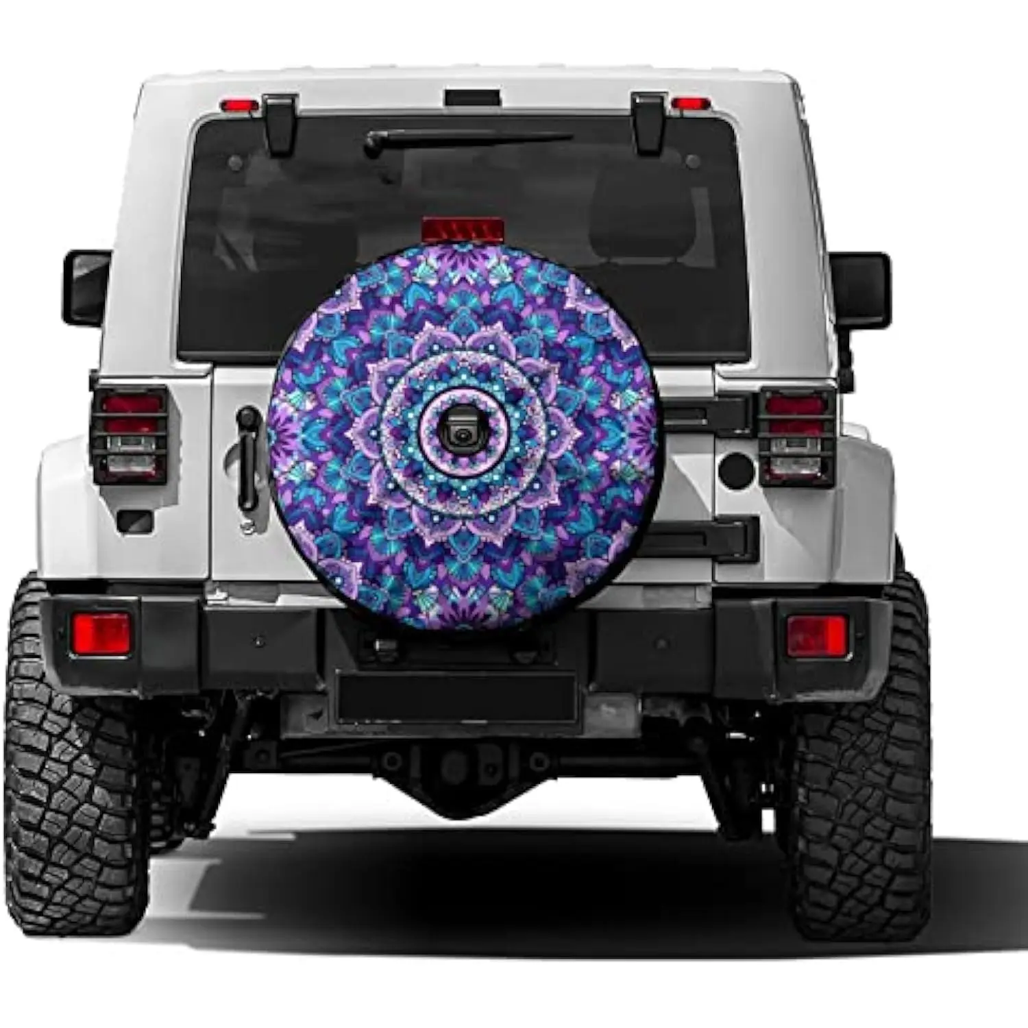 

Bohemian Mandala Spare Tire Cover with Backup Camera Hole Wheel Protector for SUV RV Trailer 17inch