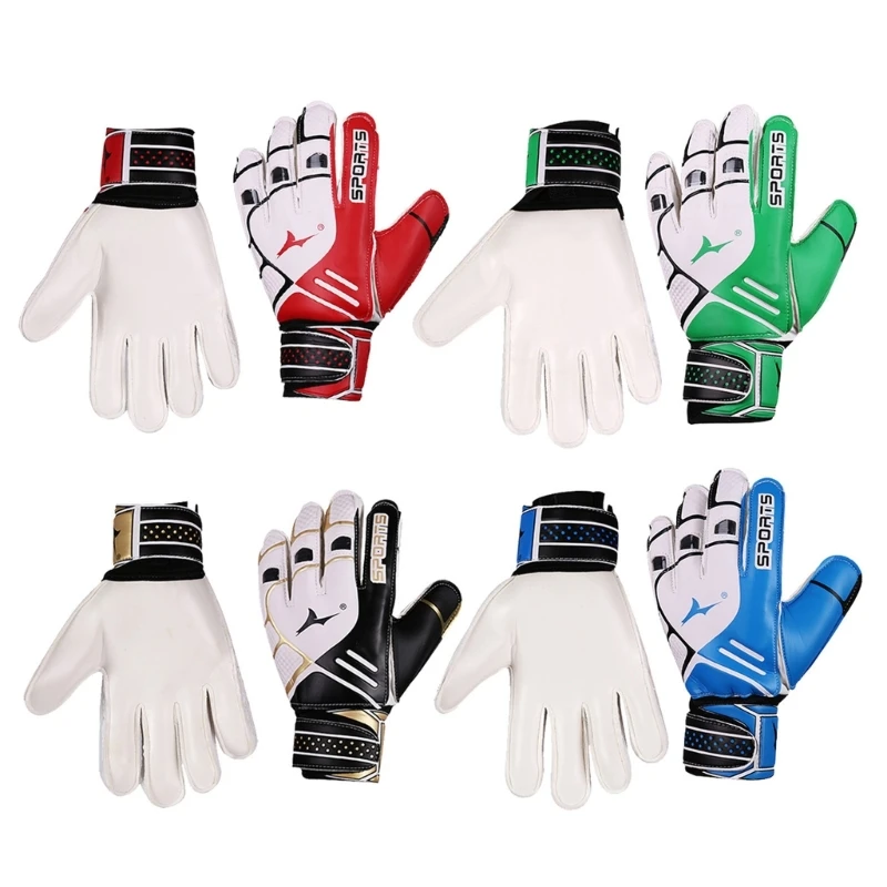 

Strong Grip Goalie Soccer Glove Finger Protections Non-Slip Breathable Gloves Strong Grip Goalkeeper Gloves for Adults G99D