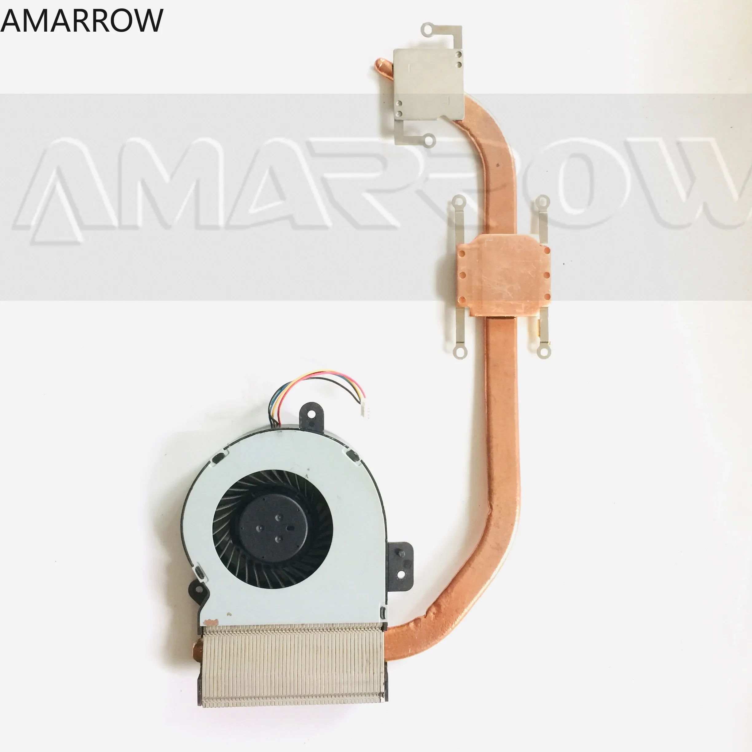 Ventilador de Resfriamento Original para Laptop, Dissipador de Calor para CPU Asus X55V F55C X55 X55VD, Ventilador de Dissipador de Calor + Radiador de Latão Ativo para CPU