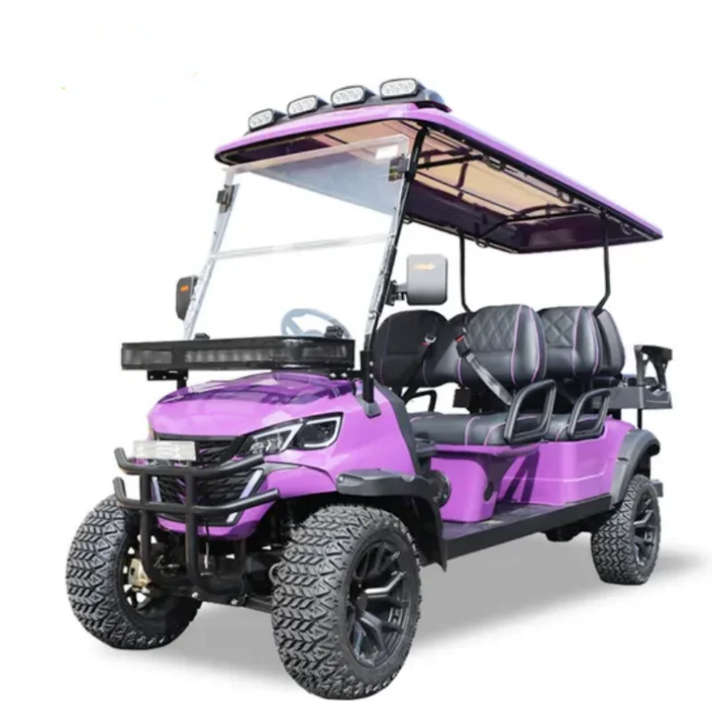 Hot Sell Club Golf Cart 2025 Lifted 2 4 6 8 Passenger Golf Cart With 4+2 Seats Outdoor 4000w Ac Motor 48v Golf Cart