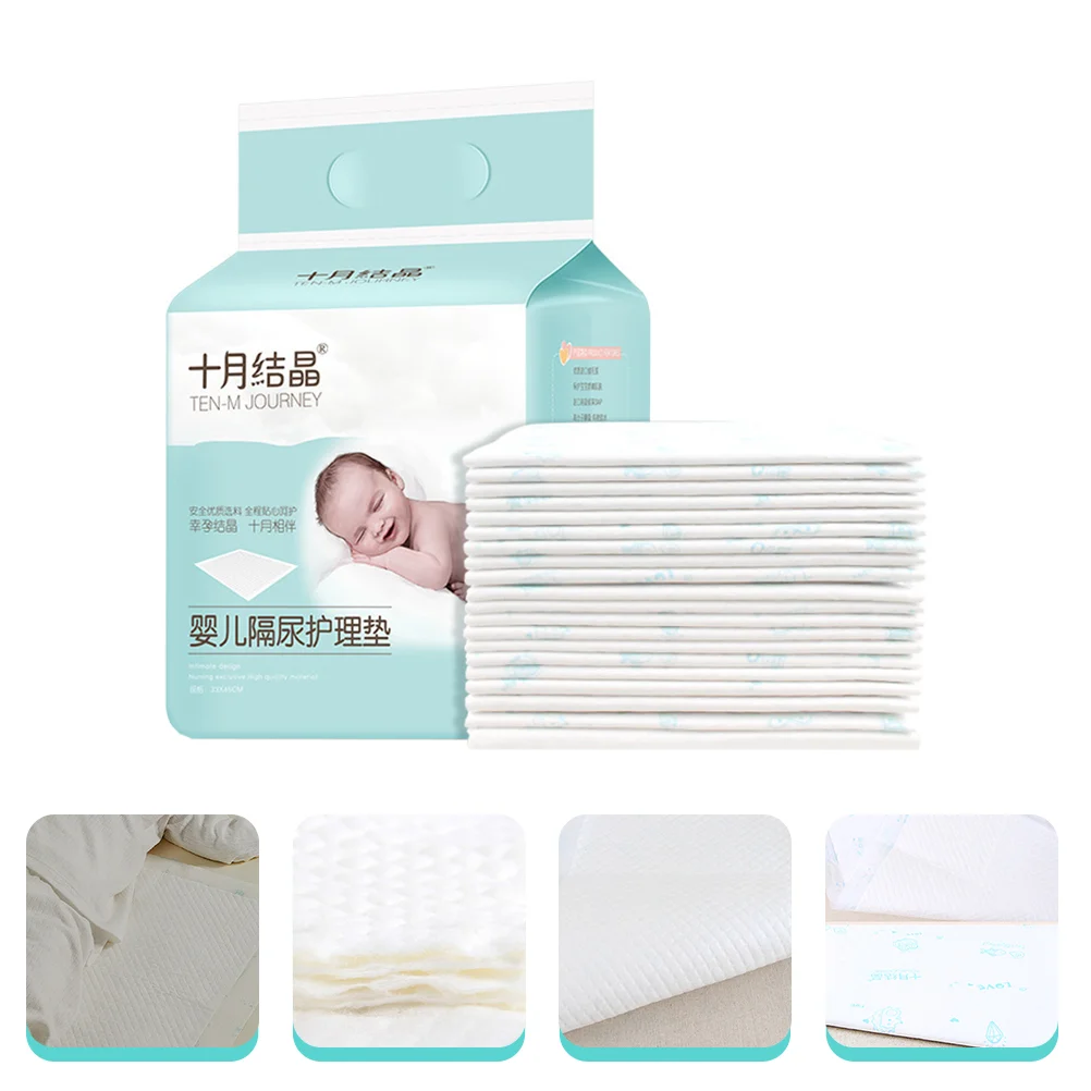 20 Pcs Travel Changing Mat Baby Disposable Urine Pad Diapers Newborn Under Pads Incontinence Non-woven Fabric