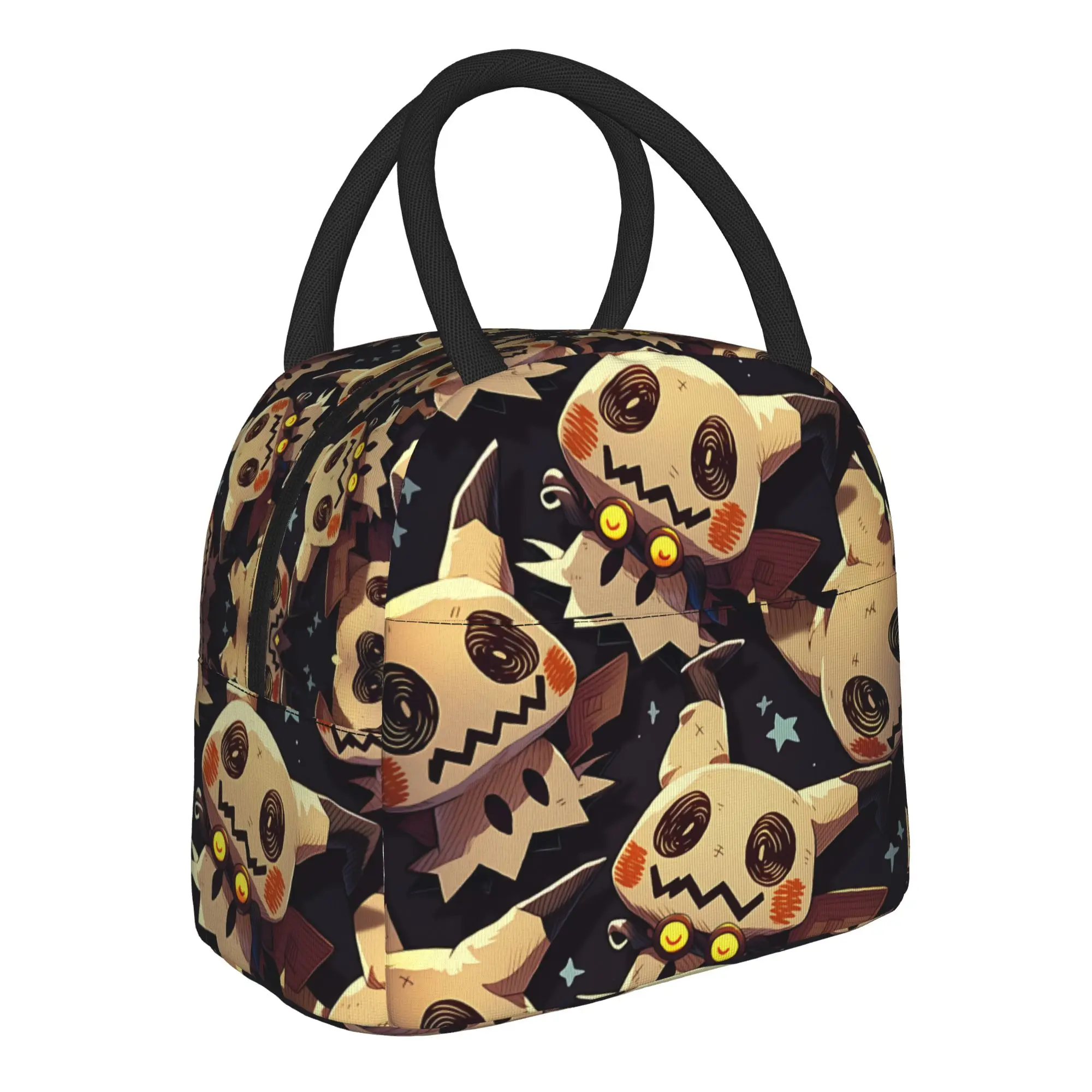 Pokemon Mimikyu Spotted Worn Collage Handbag Insulated Lunch Bag Insulation Bento Pack Rice Bag  bolsa Student Bento Insulation