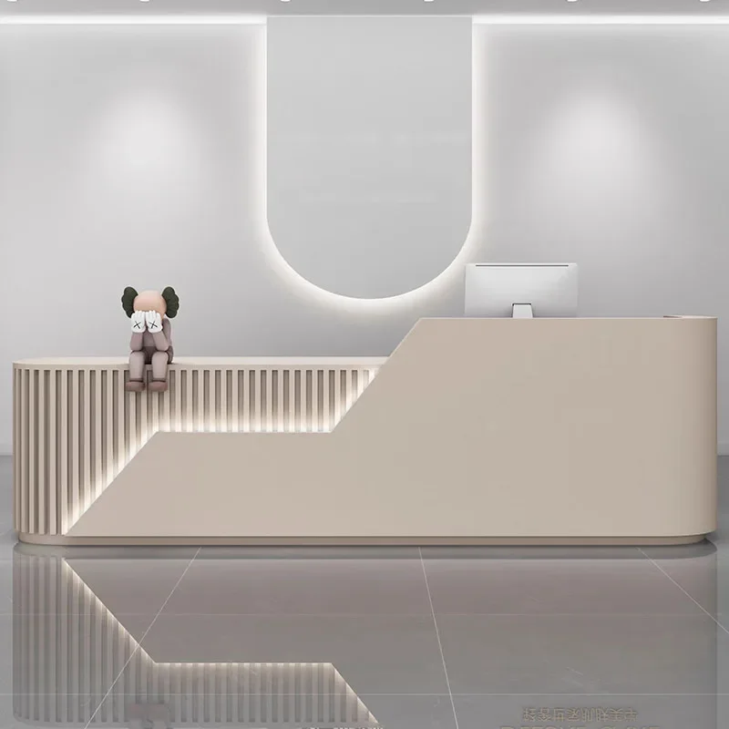 تصميم مكتب الاستقبال منبر مكتب الجبهة المنبر تسجيل البيع بالتجزئة متجر مكافحة الخروج فندق Mostrador أثاث ما بعد الحداثة
