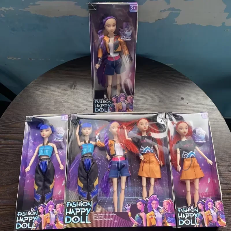 

KPop Demon Hunters Theme Model Set Rumi Mira Zoi Character Vinyl Mask Statue Doll Children's Toys Anime Ornaments Birthday Gift