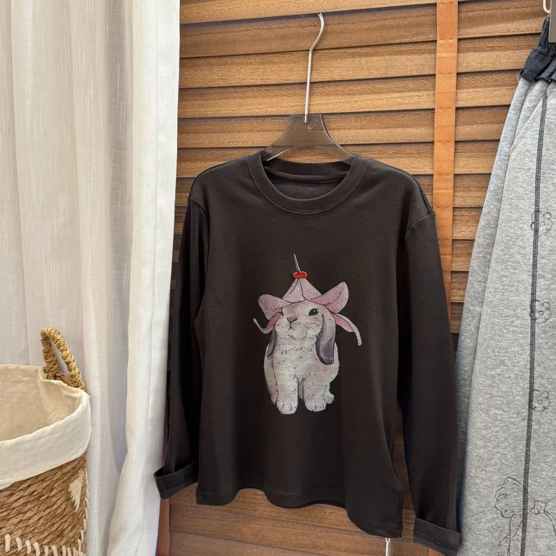 

Girls' Clothing2025Autumn New Korean Style Long Sleeve Tops for GirlsTT-shirt two-piece casual wide-leg pants set