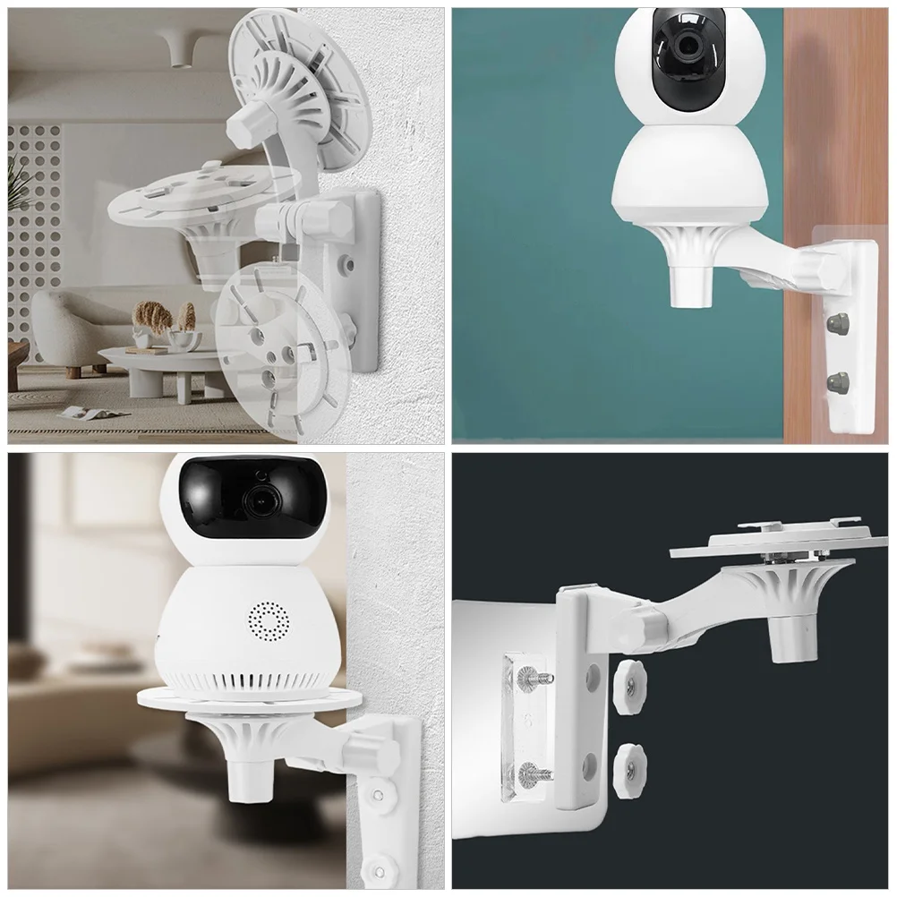 

2 Pcs Camera Bracket Adjustable Arm Wall Mounted Plastic Brackets Universal Mounting