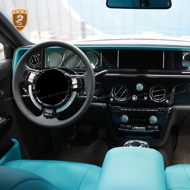 Interior Conversion Kit for Rolls Royce 2003-2017 Upgrade 2020 Phantom 8 VIII Style Display Dashboard Door Panel Steering Wheel