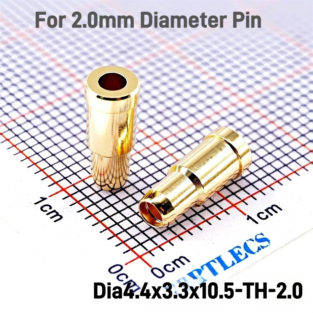 Presa caricata con Clip a contatto con presa a Pin da 5 pezzi per spina di accoppiamento diametro maschio 0.5 1.0 1.5 2.0 MM saldatura PCB