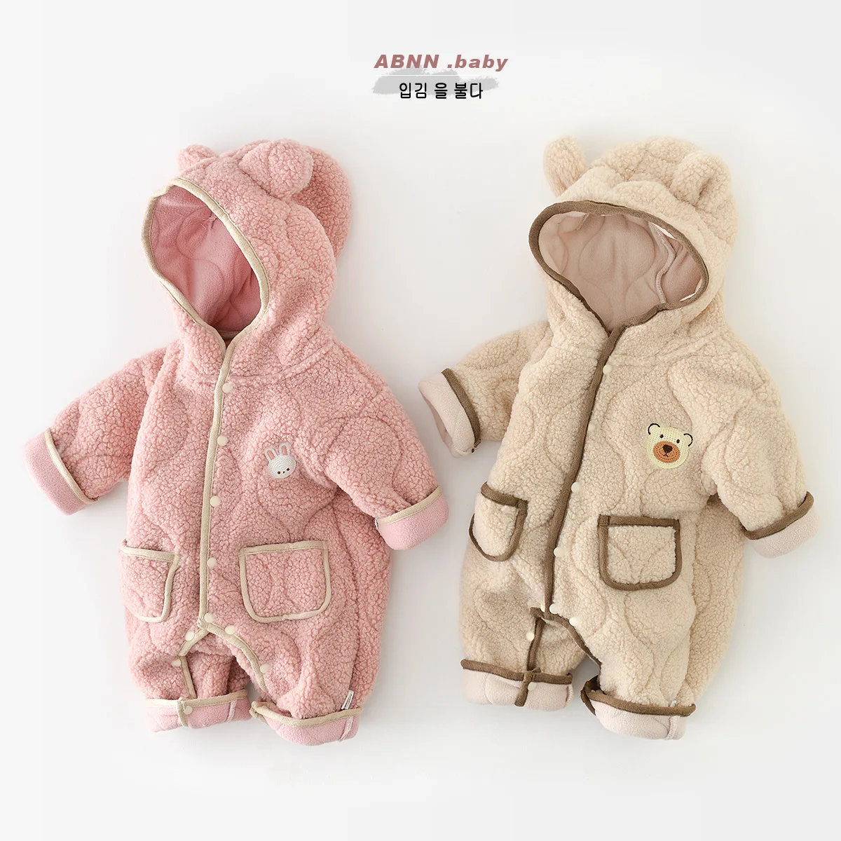 

Baby Winter Wool Sweater Jumpsuit Baby Bear Korean One Piece Shirt Boys\Girls Baby Creeper Romper Winter Wear Bodysuit Clothes