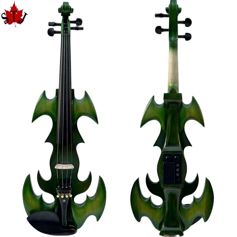 

High quality Green Pearl best model 16" electric viola +Acoustic viola 15 1/2 "，huge and powerful sound