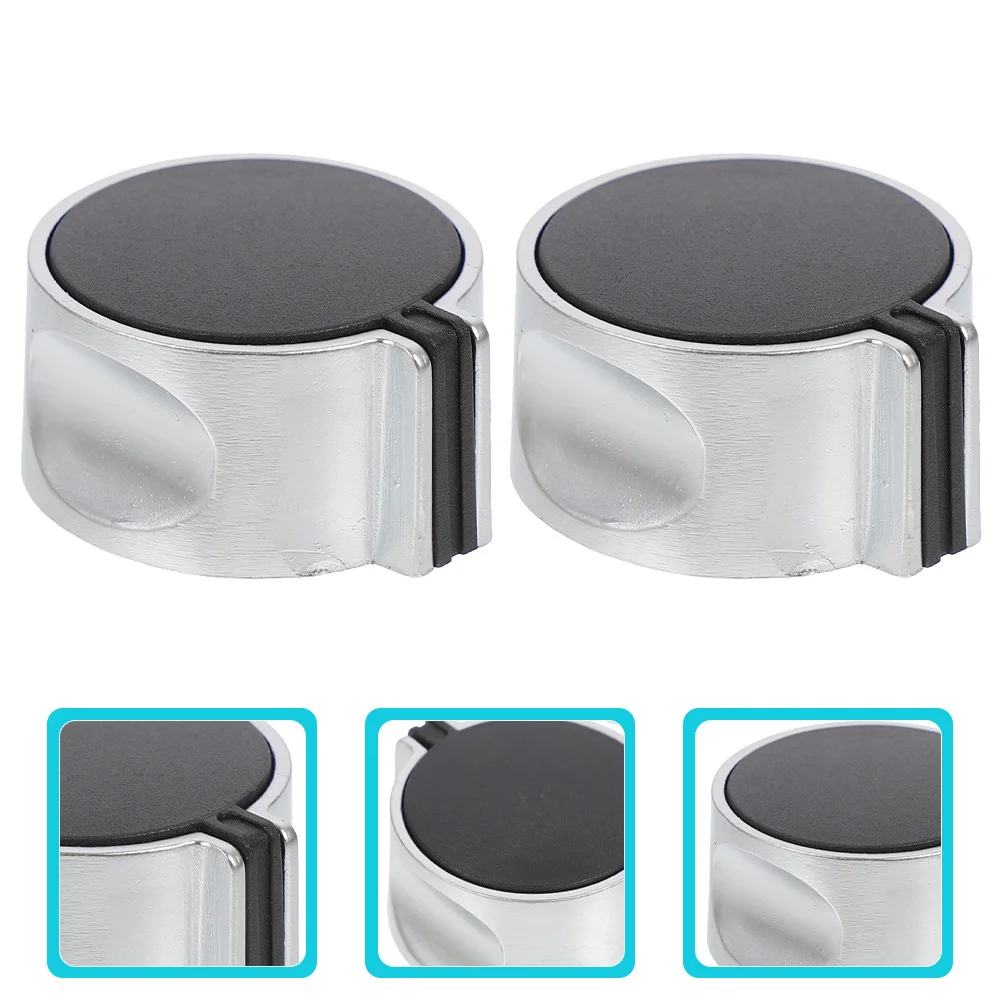 

2Pcs Gas Stove Knobs Zinc Alloy Replacement Cooker Control Knobs Easy Installation Universal Kitchen Stove Accessories