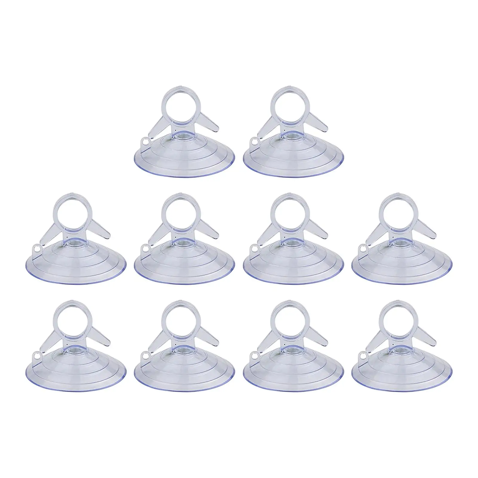 Transparent Suction Cups with Hook for Car Windshield Sun Shade Mount Small PVC Sucker Pads for Glass Window Mirror Kitchen