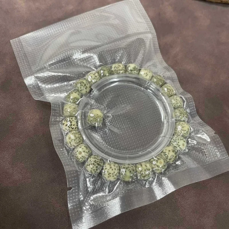 Unpolished Moon Bodhi Phantom Hainan Jadeite Green Soft Flexible Bracelet Men And Women