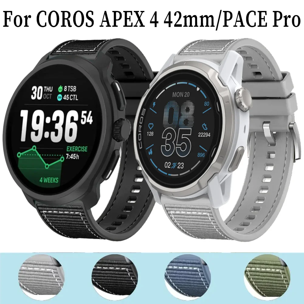 22mm Composite-Silikonarmband für COROS APEX 4 42mm/PACE 4/Pro CMF Watch 3 Pro Sportarmband Suunto Vertical 2/Race 2 S Band