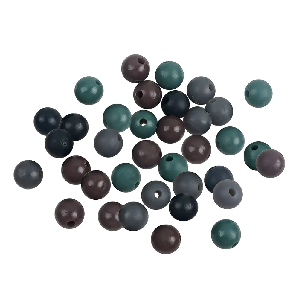 300Pcs Soft Rubber Carp Fishing Beads Round Buffer Beads 4mm 5mm 6mm 8mm Pre tied Carp Fishing rigs Lure Accessories Tackle