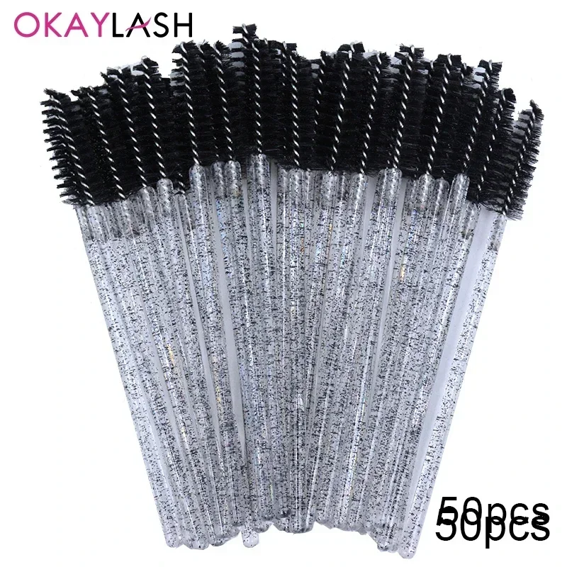 100pcs Eyelash Brushes Spoolies Micro Lash Mascara Wands Combs For Eyelash Extension Makeup Disposable  Wholesale