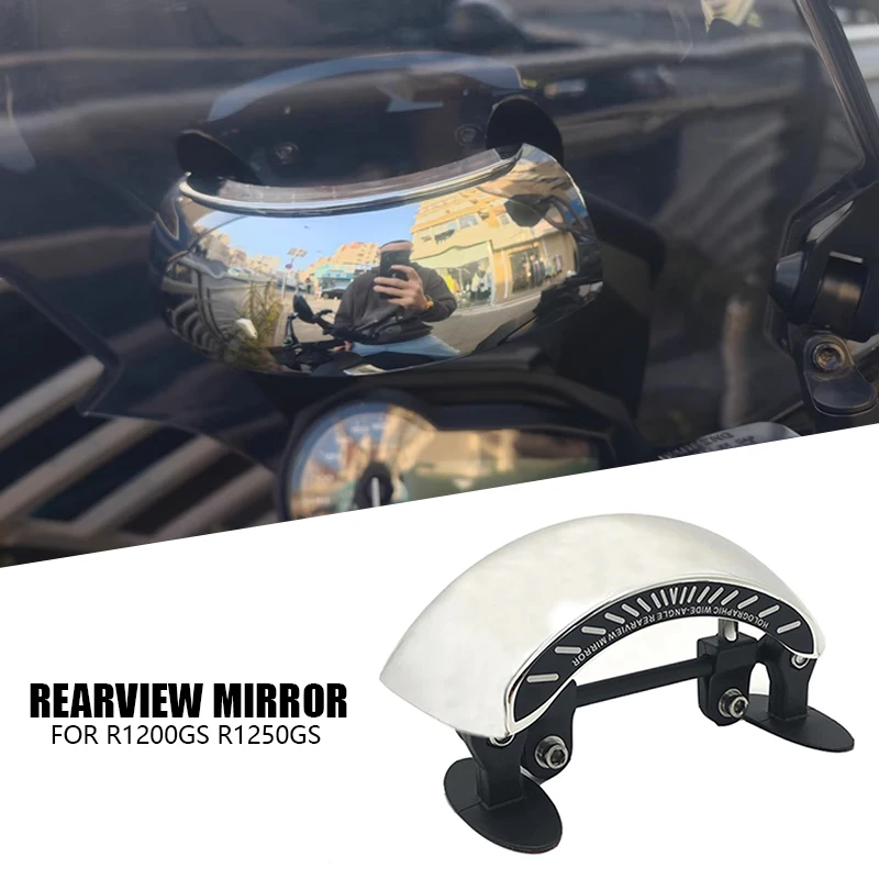

For BMW R1200GS R1250GS R 1200GS LC ADV R 1250 GS Adventure Windscreen 180+ Degree Blind Spot Mirror Wide Angle Rearview Mirrors
