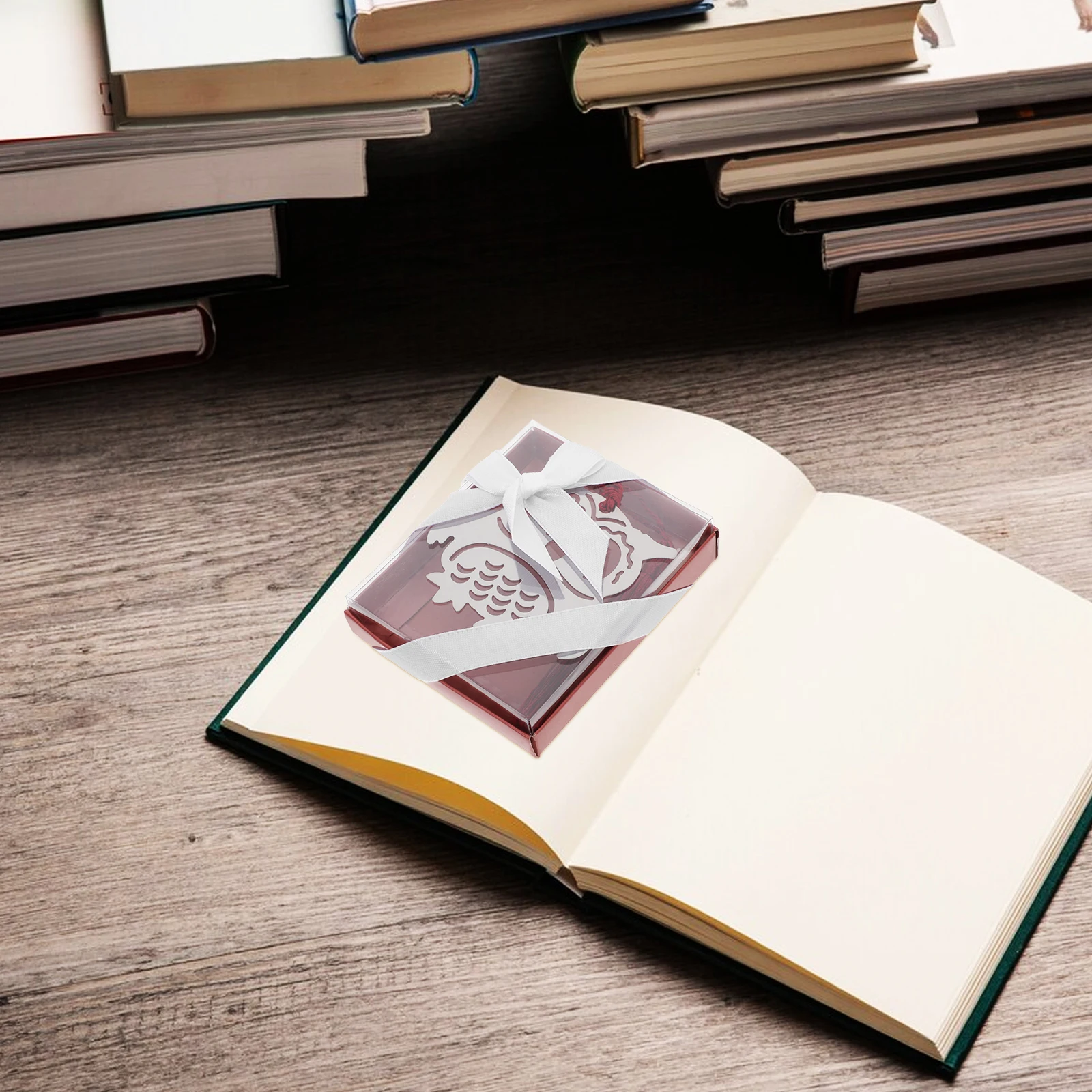 

Stainless Steel Bookmark Elegant Hollow Design With Tassel Metal Bookmarker For Novel Textbook Journal Vintage Owl