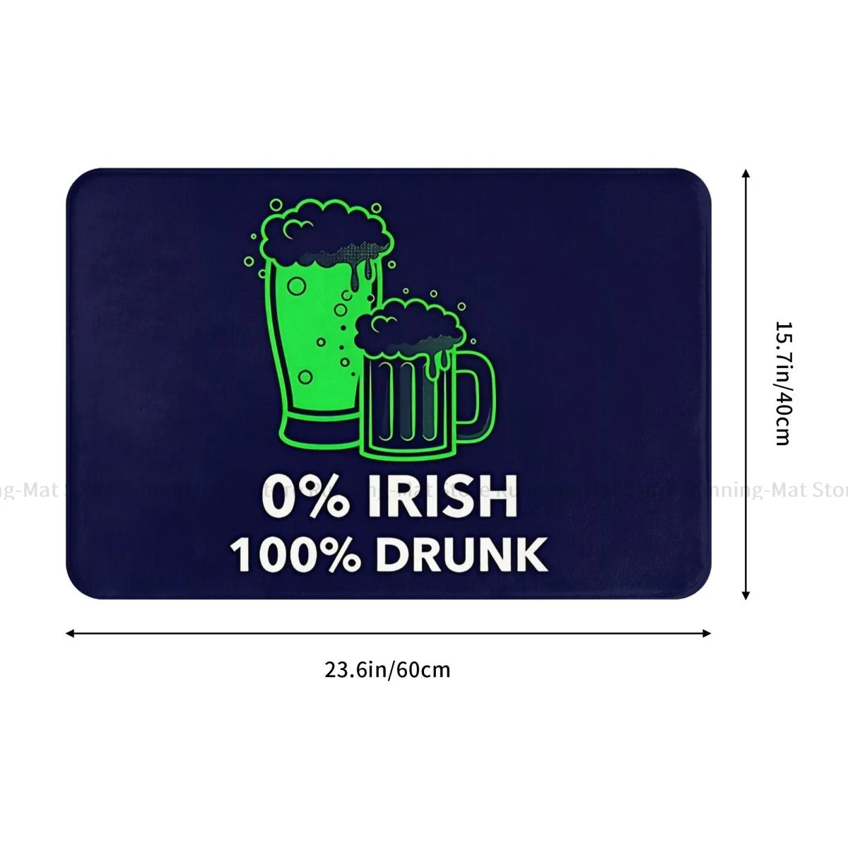 St Patrick's Day Anti-Slip Doormat Living Room Mat Drunk Floor Carpet Entrance Door Rug Bedroom Decorative