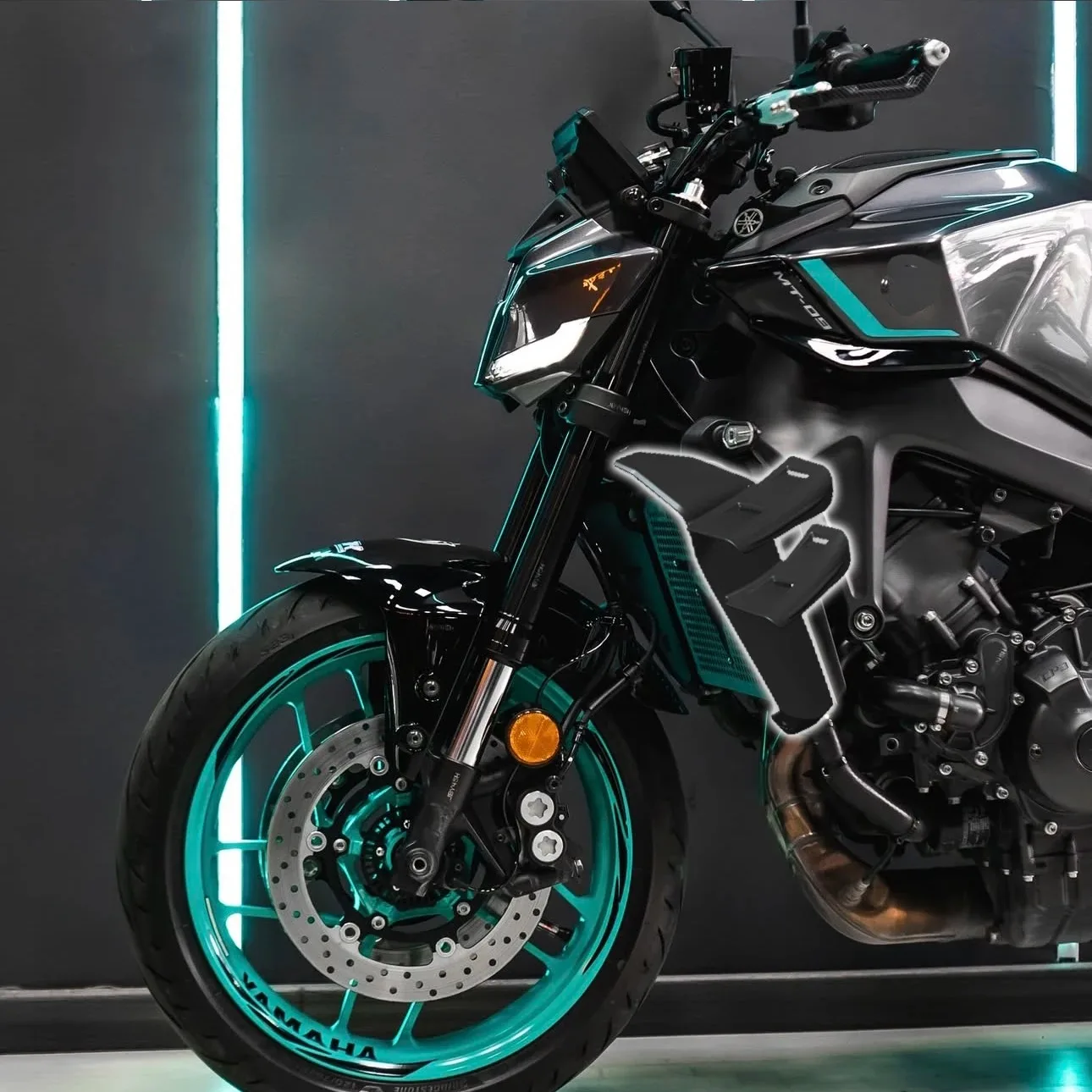 لياماها MT-09 / SP GEN 4 2024-2025 جناح جانبي سبويلر جانبي سبويلر أمامي MT09 2024 2025 سبويلر أمامي سبويلر سفلي