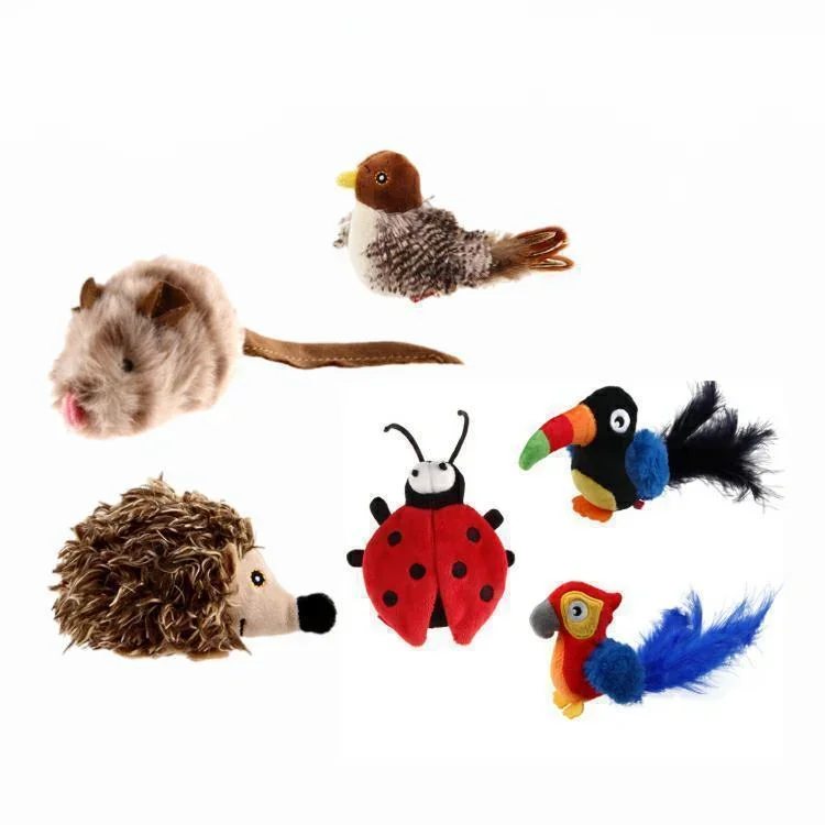 Toy bird melody mouse teaser cat stick cat plush sound self-hi artifact cat toy