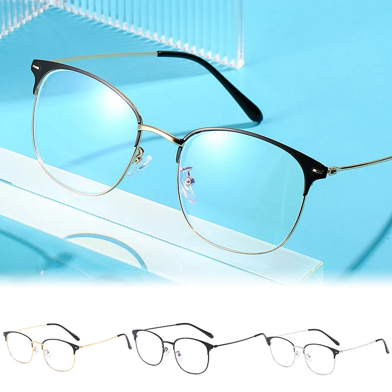 Retro Blue Light Blocking Glasses Photochromic Sunnies UV400Protection Square Spectacles n and Women