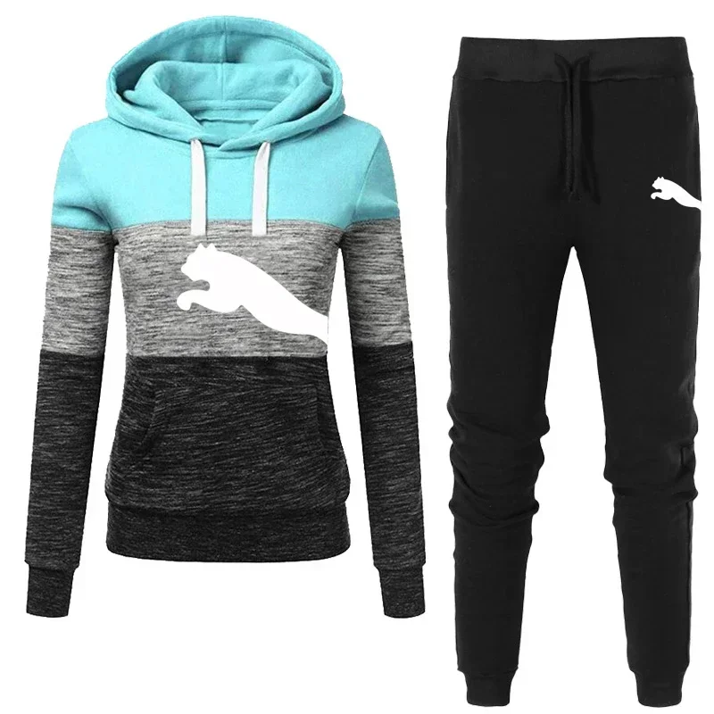 

Personalized 2 Piece Sets Women Outfit Causal Tracksuit 2025 Fashion Hoodies and Sweatpants Training Jogging Sportswear Pullover