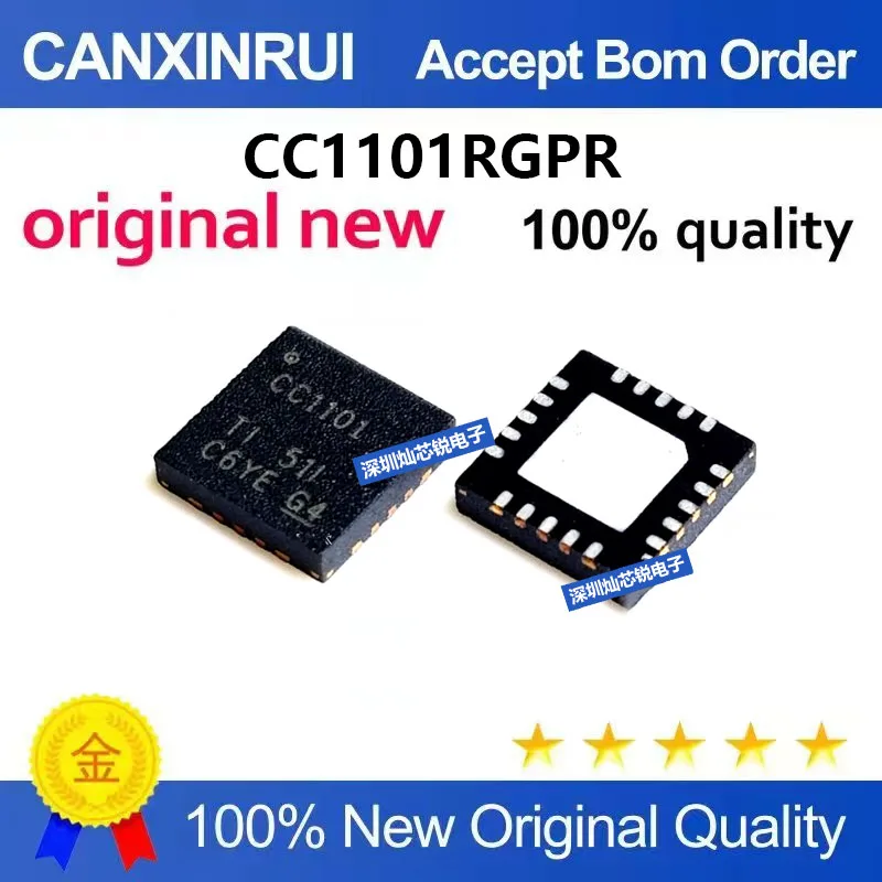 (5-100pieces)Brand New Original CC1101 CC1101RGPR QFN20 RF Transceiver Wireless RF Chip