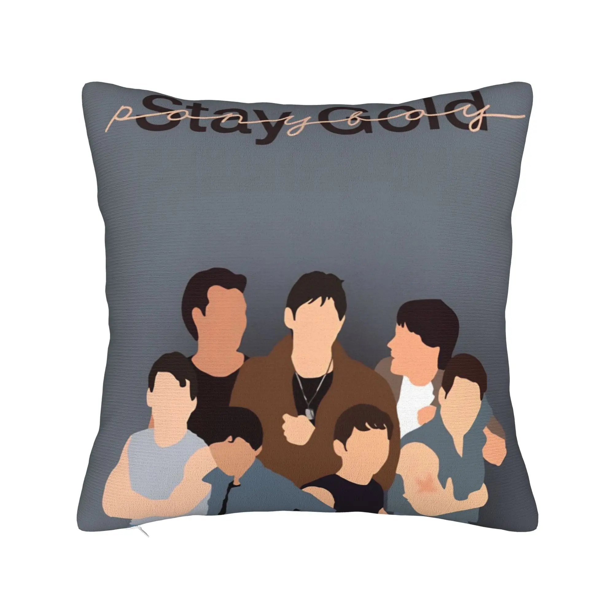 Decorative Pillow Cover The Outsiders Movie Accessories Home  Pillow Case Cover Zippered Multiple Sizes