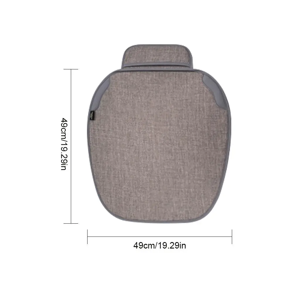 Car Breathable Flax Seat Cover Four Seasons Universal Front Seat Protector Cushion Auto Chair Protect Covers for Cars Interior