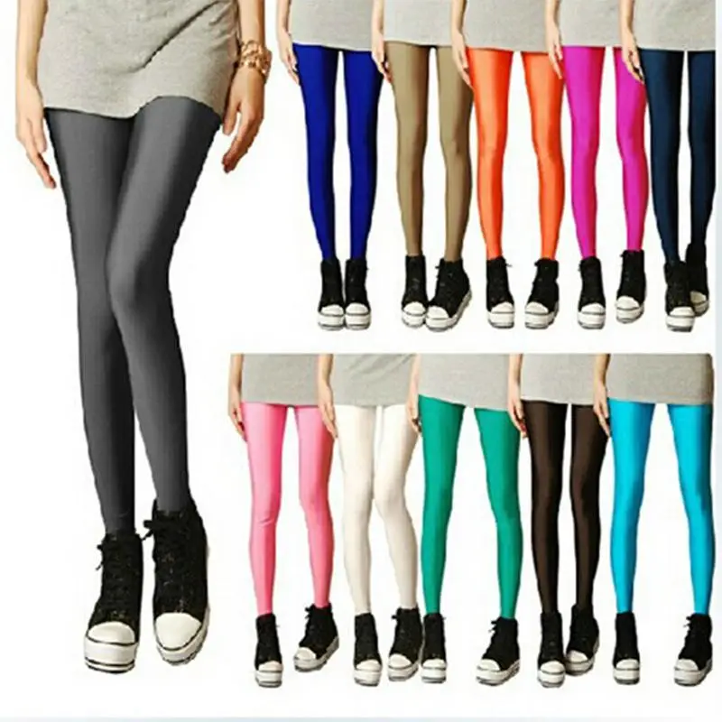 

Брюки-скинни глянцевые цвета леденца, узкие, женские, базовые, длиной 9/10, из полиэфирного волокна 100%