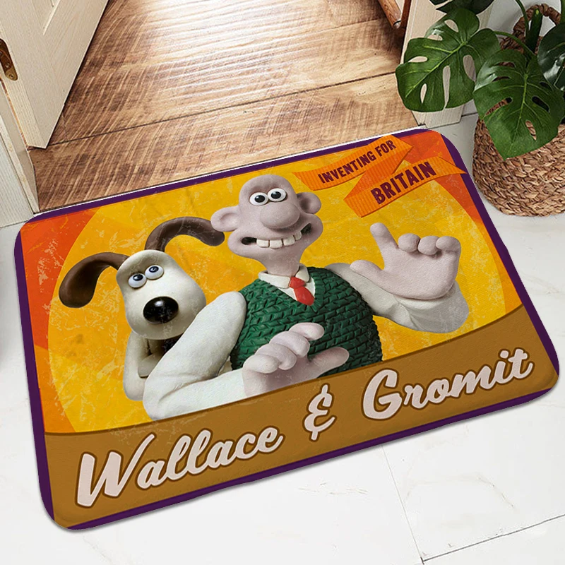 Carpets for Living Room W-Wallaces G-Gromits Entrance Door Doormat Room Decorating Items Washable Non-slip Kitchen Rug Aesthetic