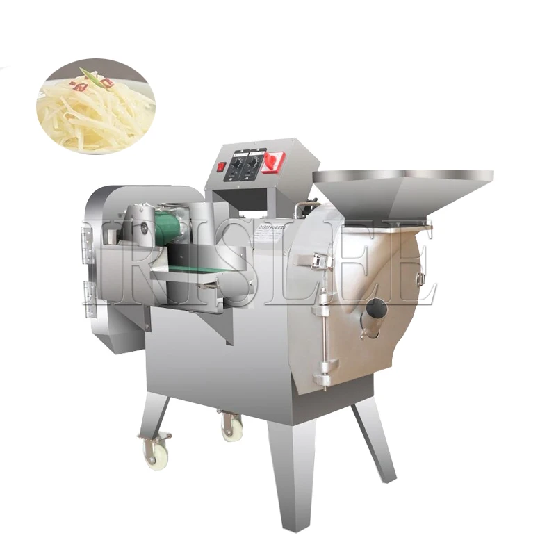 Electric Fast Vegetable Cutter Shredded Diced Machine Double Head Vegetable Cutter Fruit And Vegetable Slicer