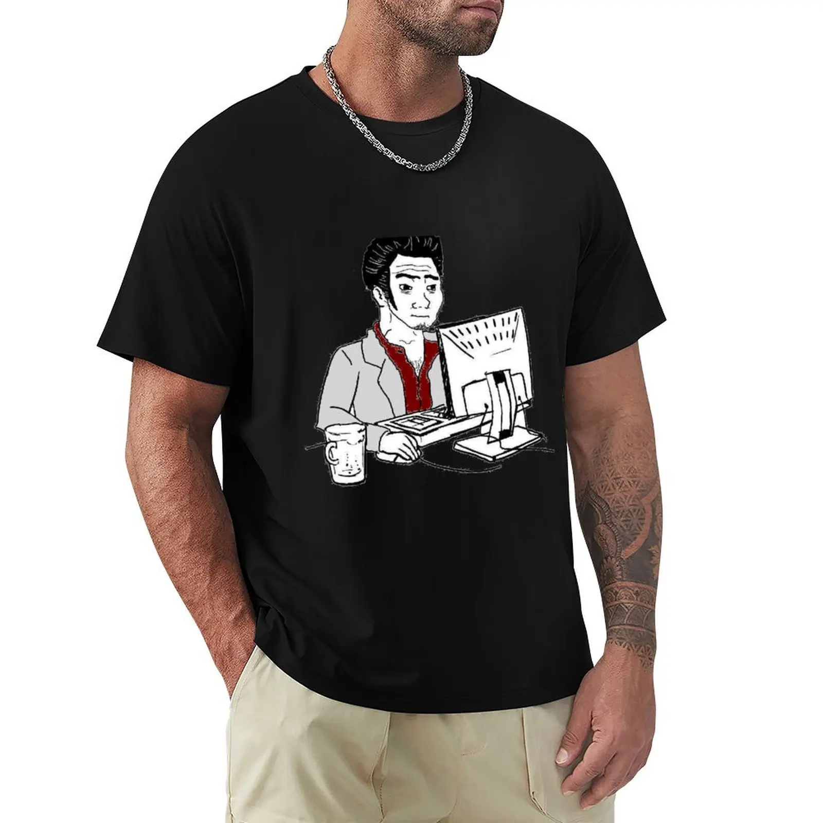 

Computer Kiryu T-Shirt quick-drying korean fashion sweat shirts, men