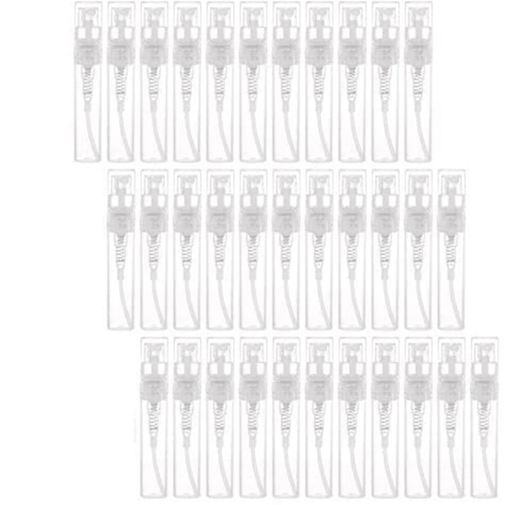 

A49Z 320Pcs Transparent Empty Spray Bottles Plastic Refillable Container Empty Cosmetic Containers - 120Pcs 3Ml & 200Pcs 2Ml