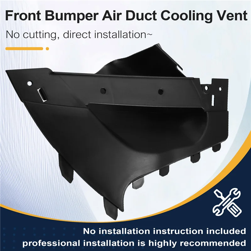 Ventilação de resfriamento do duto de ar do para-choque dianteiro do carro para Land Rover Range Rover Velar 2017-2022