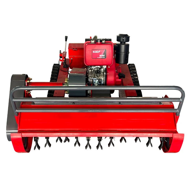 Customised Crawler Remote-controlled agricultural machine Automatic brush cutter Small orchard Weeder Front mower Shredder